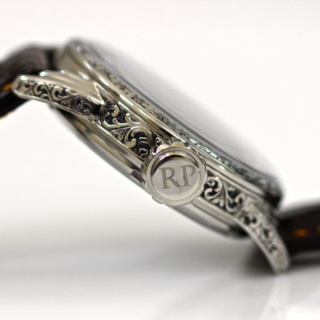 Hand Engraved case  -Niello dial - Image 9