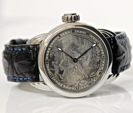 Hand engraved Sterling  "Art" Dial - Image 2
