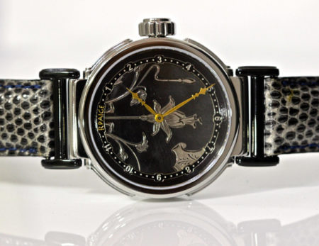Steel "Duo" reversible  "Niello" watch - Image 2