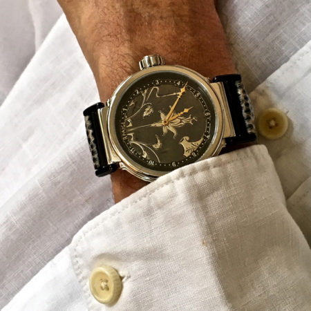 Steel "Duo" reversible  "Niello" watch - Image 5