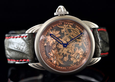Rose Gold and Sterling Silver antique  Niello dial - Image 2