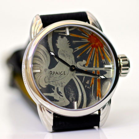 Antique Sterling Niello Dial with Rooster image - Image 2