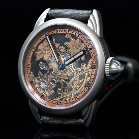 Rose Gold and Sterling Silver antique  Niello dial - Image 3