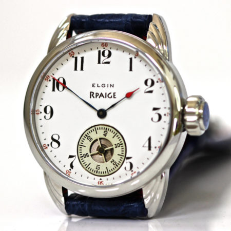 Antique enamel dial with rotating seconds disk - Image 3