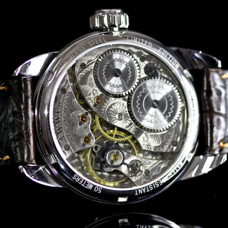 Rare Art Deco Sterling and Gold dial - Image 4