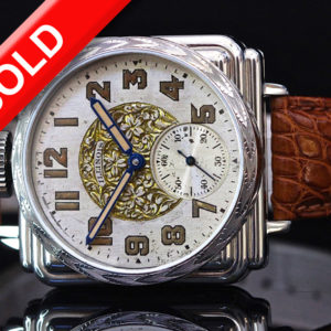 Hand Engraved case -Military engraved Dial