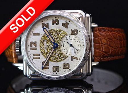 Hand Engraved case -Military engraved Dial