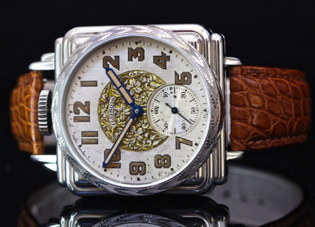 Hand Engraved case -Military engraved Dial - Image 2