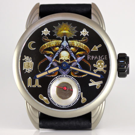 Titanium case with Fantastic Masonic Dial - Image 3
