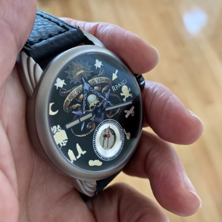 Titanium case with Fantastic Masonic Dial - Image 5