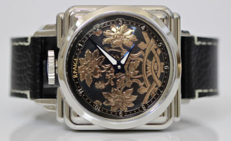 Fantastic Antique  Rose Gold and Sterling Niello dial - Image 5