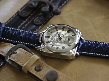 SpeakEasy with Engraved  Sterling Silver  Dial from 1860s - Image 4