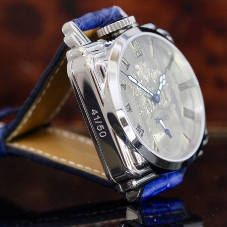 SpeakEasy with Engraved  Sterling Silver  Dial from 1860s - Image 5