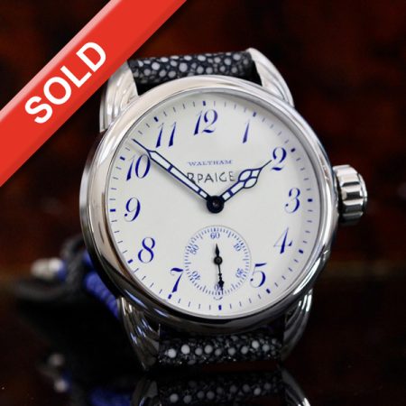 Rare Antique Enamel Dial with Blue Numbers