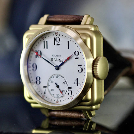 Rpaige Bronze "SpeakEasy" with Antique Enamel Dial - Image 2