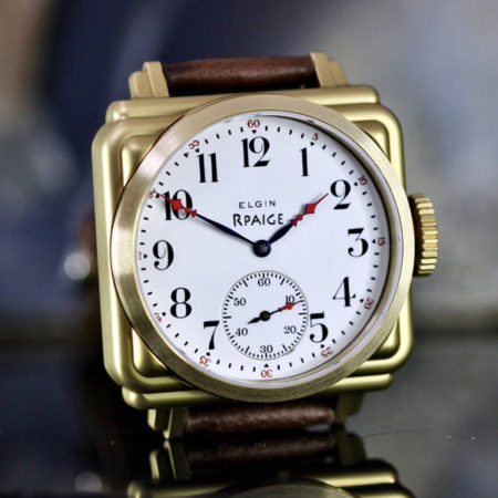 Rpaige Bronze "SpeakEasy" with Antique Enamel Dial - Image 3