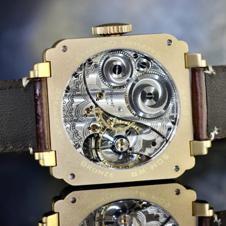 Rpaige Bronze "SpeakEasy" with Antique Enamel Dial - Image 4