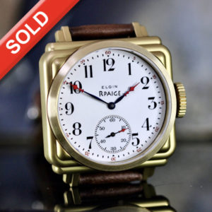 Rpaige Bronze "SpeakEasy" with Antique Enamel Dial