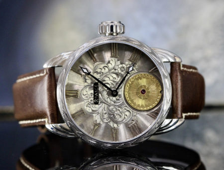 Hand Engraved Steel case Antique Sterling Engraved dial - Image 8