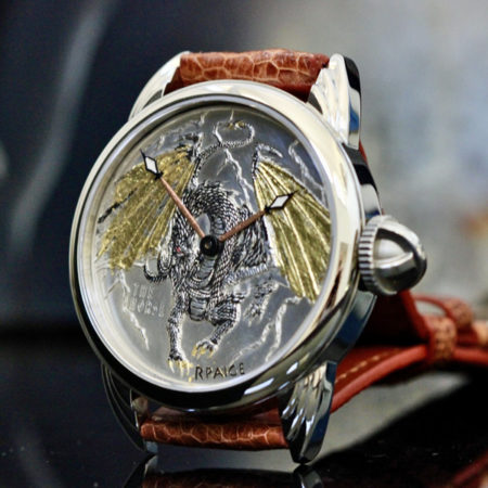 Fine Silver "Winged Dragon" Dial - Image 2