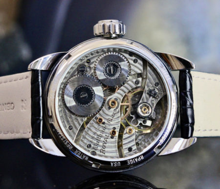Hand Engraved Steel case -Antique Sterling Engraved dial - Image 6