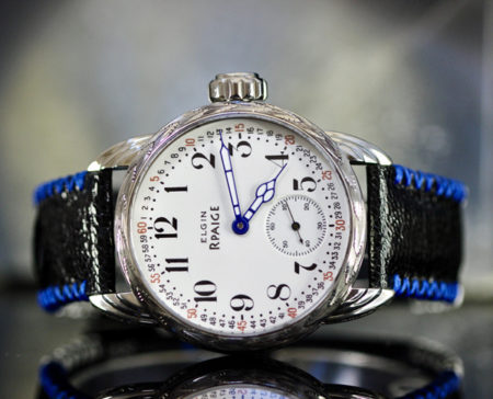 Antique enamel "Montgomery" dial with engraved case - Image 3