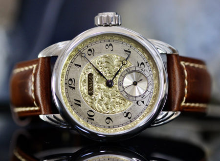 Antique Hand Engraved Sterling/Gold  Dial - Image 2