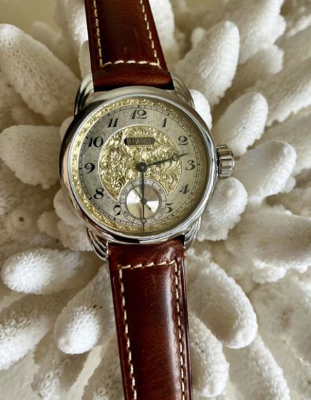 Antique Hand Engraved Sterling/Gold  Dial - Image 4