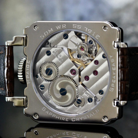 Art Deco inspired White/Rose Gold colored Guilloche Dial - Image 4
