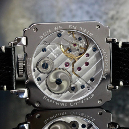 Art Deco inspired Black/Rose Gold colored Guilloche Dial - Image 4