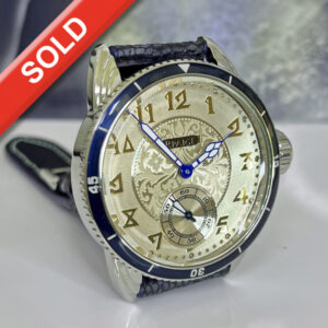 "Wrocket" Divers watch - Gold/Sterling Dial