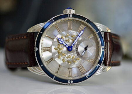 "Wrocket" Divers  - Antique Sterling silver and gold dial from 1870 - Image 2