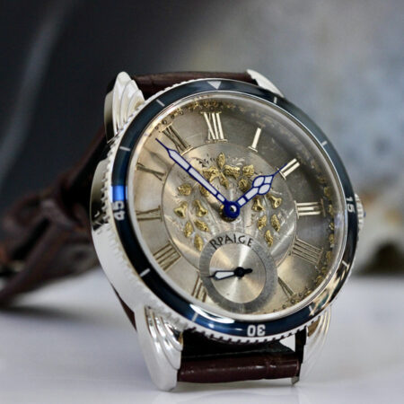 "Wrocket" Divers  - Antique Sterling silver and gold dial from 1870 - Image 4