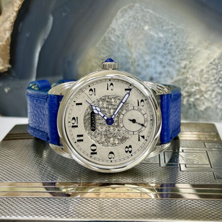 Steel Wrocket  case with antique silver engraved dial - Image 5