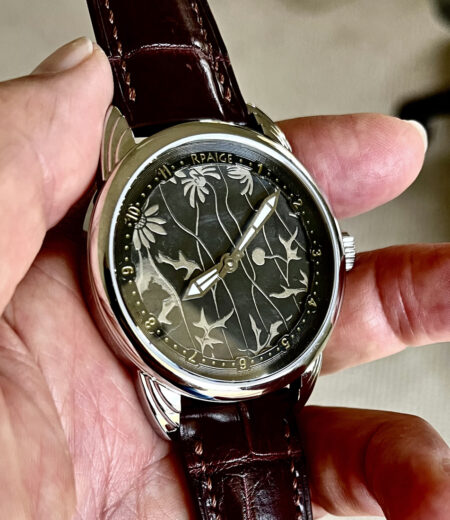 Antique Sterling  Silver  "Niello" Dial - Image 5