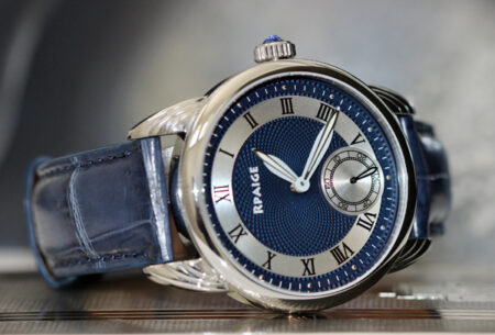Wrocket  "Deco" Blue/Silver Guilloche dial - Image 4