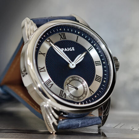 Wrocket  "Deco" Blue/Silver Guilloche dial - Image 5