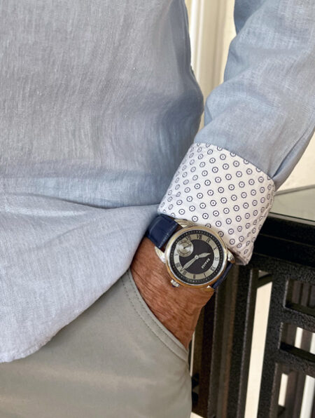 Wrocket  "Deco" Blue/Silver Guilloche dial - Image 6