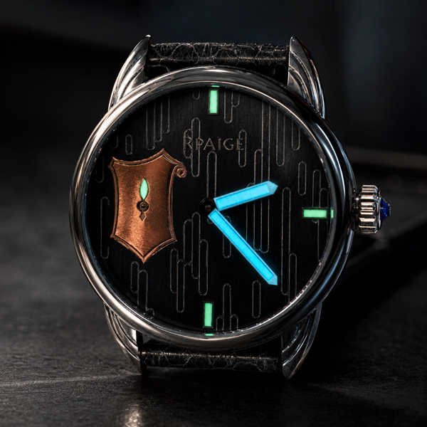 Antique Sterling Silver and Rose Gold "Niello" Dial - Image 5