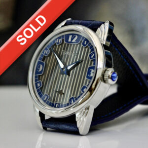 Antique Sterling  Silver  Art Deco "Niello" Dial