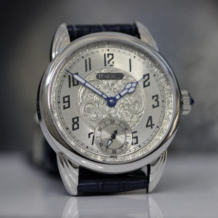 Outstanding Antique Silvered and engraved dial - Image 4