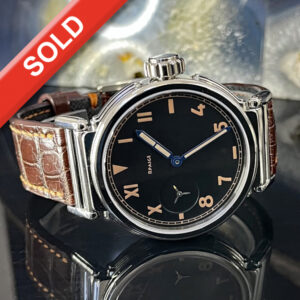 Steel "Duo" "Barrage" - reversible watch