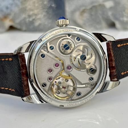 15kt  yellow gold antique  hand made dial from 1850 - Image 3