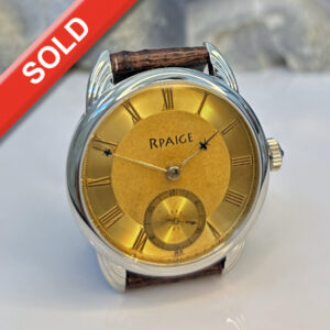 15kt yellow gold antique hand made dial from 1850