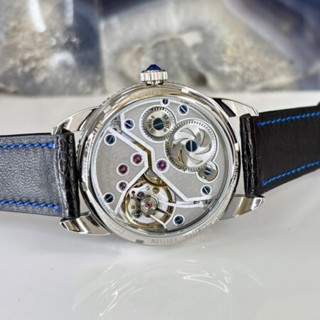 Antique Sterling silver and gold dial from 1860 - Image 4