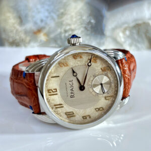 Antique "Tropical"  Dial made of  Sterling and 14kt Gold