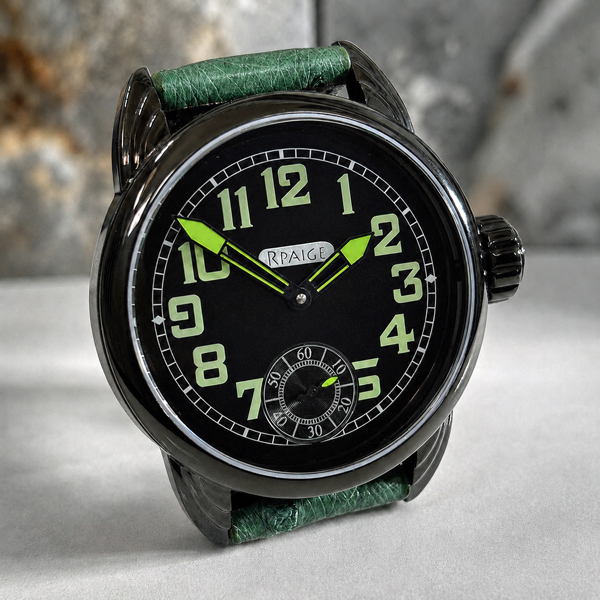 Black PVD finished "Military Wrocket" Watch - Image 2