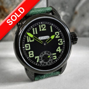 Black PVD finished "Military Wrocket" Watch