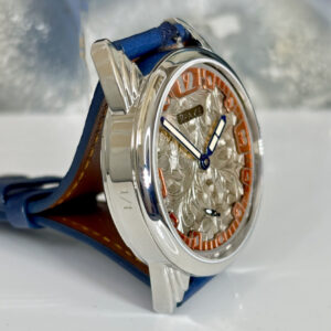 Antique Hand Engraved Sterling Silver Dial
